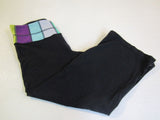 Lululemon Leggings Groove Crop Pant Reversible Size 6 Black Luon Female -- Used