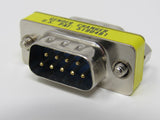 Standard DB9 Male Gender Changer Adapter -- Used