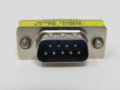 Standard DB9 Male Gender Changer Adapter -- Used