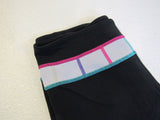 Lululemon Leggings Groove Crop Pant Reversible Size 6 Black Luon Female -- Used