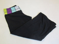 Lululemon Leggings Groove Crop Pant Reversible Size 6 Black Luon Female -- Used