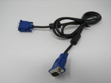 Standard VGA Computer Monitor Cable 5.5 ft DSub 15 Pin Male Ends -- Used