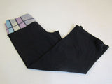 Lululemon Leggings Groove Crop Pant Reversible Size 6 Black Luon Female -- Used