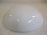 Designer Square Light Lamp Shade 13-in 11-5/8in OD Opening White Glass -- Used