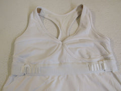 Lululemon Athletic Tank Top Size 8 White Racerback Built In Bra Luon Female -- Used