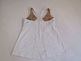 Lululemon Athletic Tank Top Size 8 White Racerback Built In Bra Luon Female -- Used