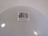 Designer Round Light Lamp Shade 11-1/2-in 9-3/4in OD Opening White Glass -- Used