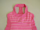 Lululemon Athletic Tank Top Size 6 Pink Halter Racerback Built In Bra Luon -- Used