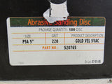 Abrasive Sanding Disk Gold VEL 5VAC 220 Grit PSA 5in 95 Count 520765 -- New