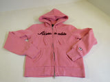 Abercrombie & Fitch Hoodie Sweatshirt Pink Full Zip Large Cotton Female -- Used