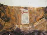 Guess Shirt Small Crystal Accents Cotton Female -- Used