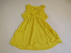 DKNY Jeans Blouse Yellow Medium Babydoll Shirt Cotton Female -- Used