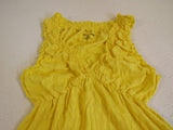 DKNY Jeans Blouse Yellow Medium Babydoll Shirt Cotton Female -- Used