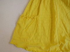 DKNY Jeans Blouse Yellow Medium Babydoll Shirt Cotton Female -- Used