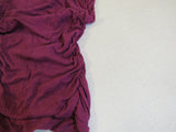 DKNY Jeans Shirt Purple Medium Zipper Accent at Shoulders Cotton Female -- Used