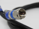 Standard Coaxial Cable Wire 6.5ft RG6 F Type Male -- Used