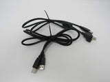 Standard USB Type A 2.0 to Type B 2.0 Cables Lot of 2 1 - 32 Inches 1 - 4-1/2-ft -- Used