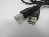 Standard USB Type A 2.0 to Type B 2.0 Cables Lot of 2 1 - 32 Inches 1 - 4-1/2-ft -- Used