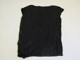 INC International Concepts Shirt Black Small Ties at Side Rayon Female -- Used