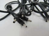 Standard Power Adapter Cables Black End Lot of 6 30 in -- Used