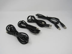 Standard USB Type A 2.0 to Type B 2.0 Cables Lot of 4 4 1/2 ft -- Used