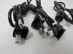 Standard USB Type A 2.0 to Type B 2.0 Cables Lot of 3 32 in -- Used
