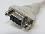 Standard VGA Computer Monitor Cable HD15 9ft Male -- Used