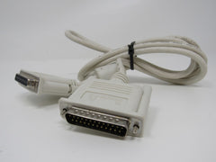 Standard DB25 25 Pin Serial Cable 55 Inches Male Female -- Used