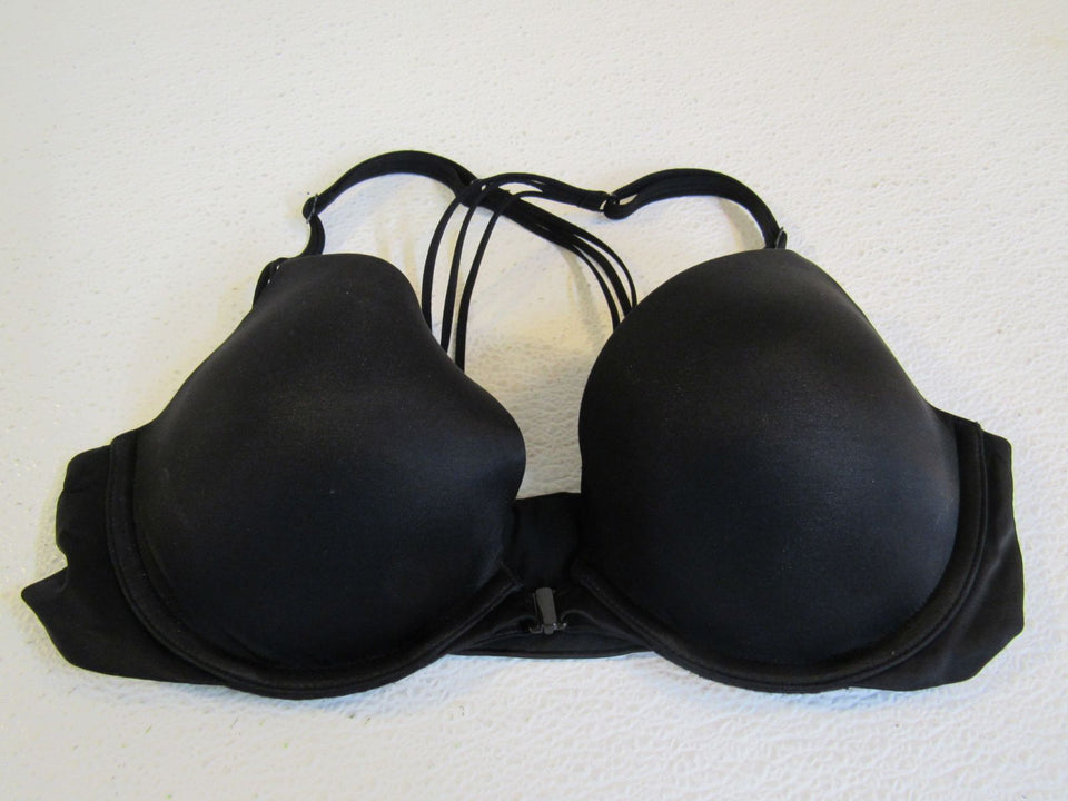 Victoria's Secret Bra Black Push-Up Nylon Female Size 34C 36010500