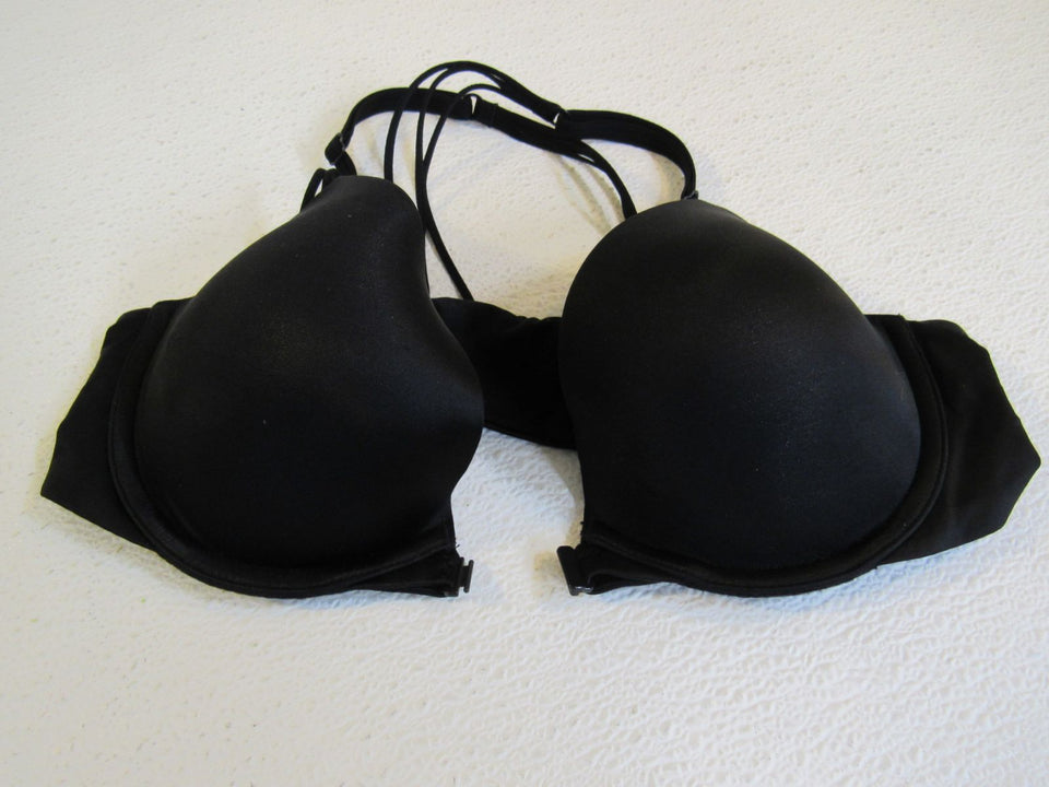 Victoria's Secret Bra Black Push-Up Nylon Female Size 34C 36007074