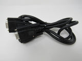 Standard DB9 Serial Port Cable 6ft Male Female -- Used