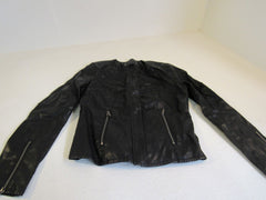le chateau Jacket Black Small Faux Leather Female Adult 287356 -- Used