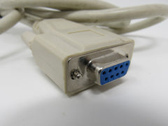 Standard DB9 Serial Port Cable 5.5ft Male Female -- Used