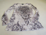 INC International Concepts Long Sleeve Shirt Polyester Female Size M -- Used