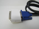 Standard VGA Computer Monitor HD 15 to DVI Adapter Cable 5.5ft Male -- Used