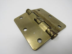 Standard Door Hinge 3 Hole 4-in Polished Brass -- Used