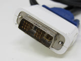 Standard VGA Computer Monitor HD 15 to DVI Adapter Cable 5.5ft Male -- Used