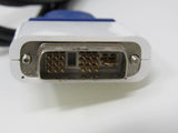 Standard VGA Computer Monitor HD 15 to DVI Adapter Cable 5.5ft Male -- Used