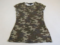 INC International Concepts Sleeveless Shirt Small Camouflage Rayon Female Size S -- Used