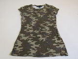 INC International Concepts Sleeveless Shirt Small Camouflage Rayon Female Size S -- Used