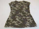 INC International Concepts Sleeveless Shirt Small Camouflage Rayon Female Size S -- Used