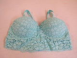 Victoria's Secret Bra Turquoise Lace Bralette Polyamide Size M 36009462 001485 -- Used