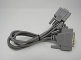 Standard DB9 Serial Port to DB 25 Serial Port Adapter Cable 5.5ft Male Female -- Used