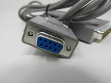 Standard DB9 Serial Port to DB 25 Serial Port Adapter Cable 5.5ft Male Female -- Used