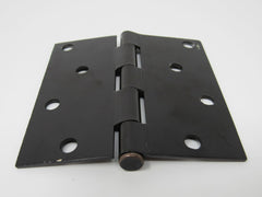 Designer Door Hinge 4-in Oil Rubbed Bronze 4 Holes Square Corners -- Used