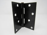 Designer Door Hinge 4-in Oil Rubbed Bronze 4 Holes Square Corners -- Used