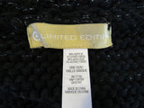 Limited Edition Scarf 32 1/2-in Black & Silver Infinity Acrylic Female -- Used