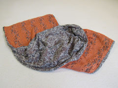 Designer Scarf 30-in Gray & Coral Infinity Female -- Used