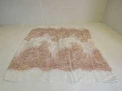 Designer Scarf 29-in Cream & Peach Infinity Female -- Used