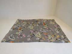 Designer Scarf 36-in Grey Infinity Floral Female -- Used